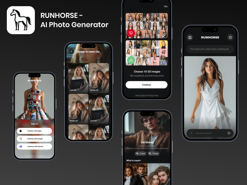 RUNHORSE - AI Photo Generator